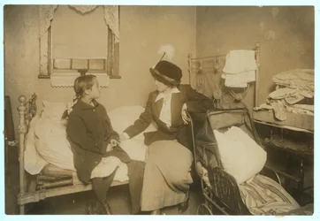 Ermittler spricht mit Ida List, 124 Ridge Street, New York, 16. September 1913